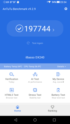 iBasso AnTuTu Benchmark