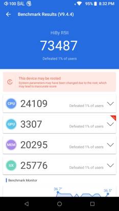 HiBy R5 Gen 2 AnTuTu